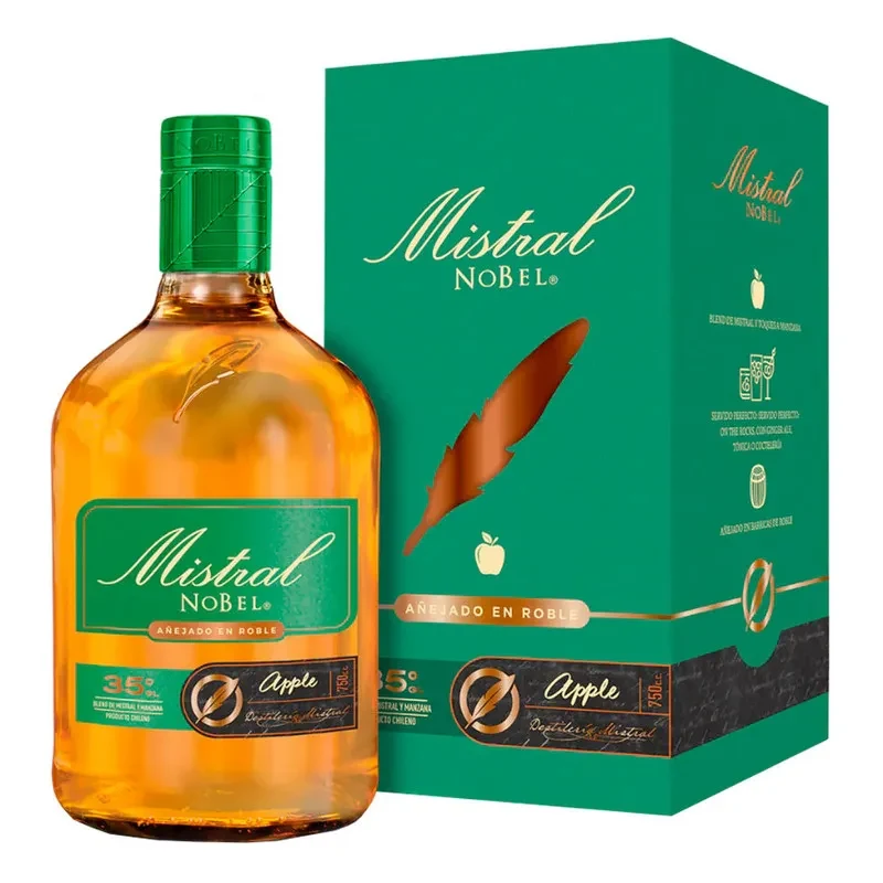 Pisco Mistral Nobel Apple, Elqui1