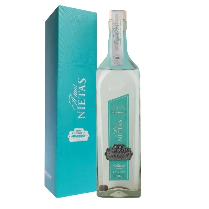 Pisco Bou Barroeta A mis Nietas. Reposado 12 meses (Pasas), Atacama1