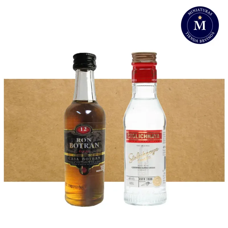 Mix Miniaturas Botran Añejo & Stolichnaya1