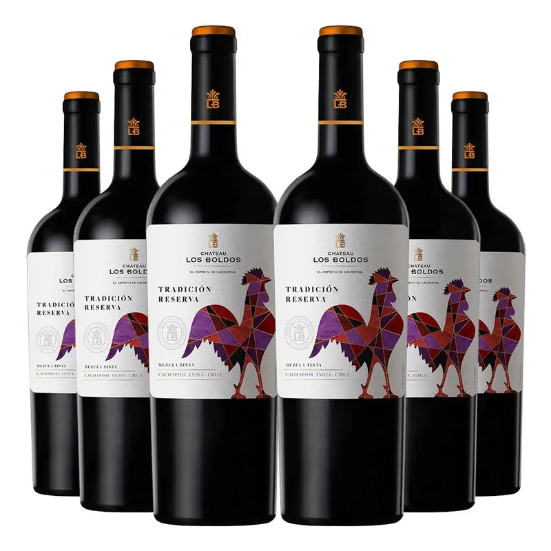 6 Vinos Los Boldos Tradicion Reserva Mezcla Tinta (CS/ CA)1