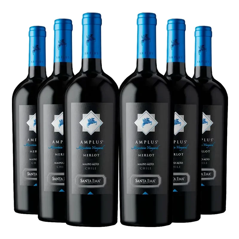 6 Vinos Santa Ema Amplus, Merlot1