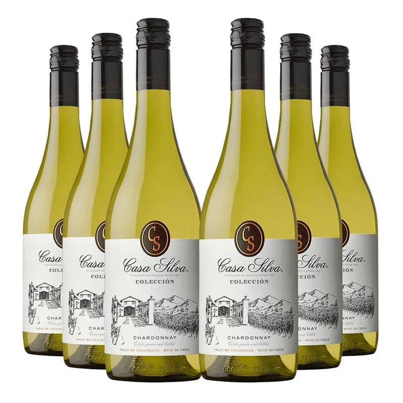 6 Vinos Casa Silva Coleccion Chardonnay1