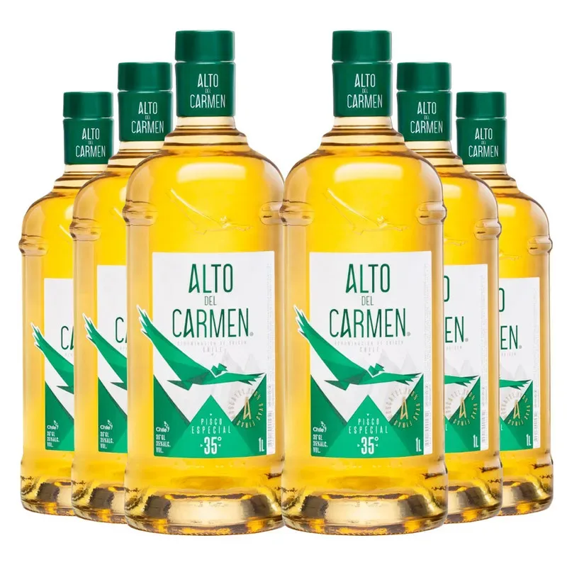 6 Piscos Alto del Carmen Especial 1000ml.1