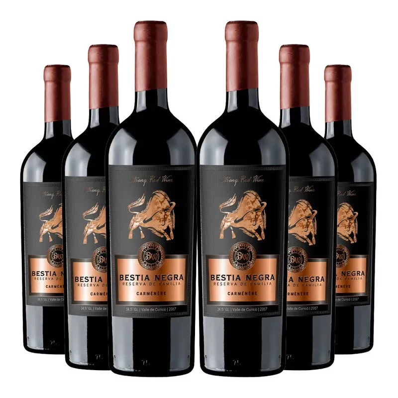 6 vinos Bestia Negra Reserva de Familia, Carmenere1