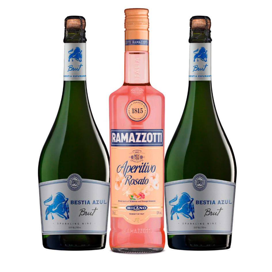 Mix Ramazzotti: 1 Ramazzotti + 2 Espumantes Bestia Azul Brut1
