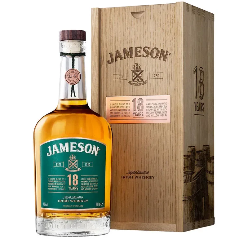 Whisky Jameson, 18 años, Irish Whiskey