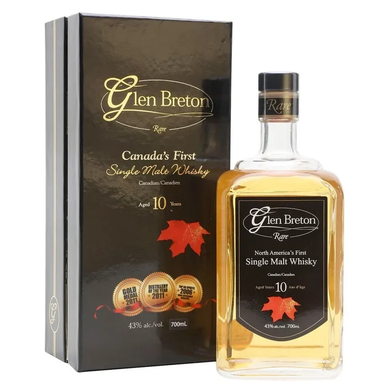 Whisky Glen Breton Rare 10 años, Single Malt Whisky, Canadian Whisky