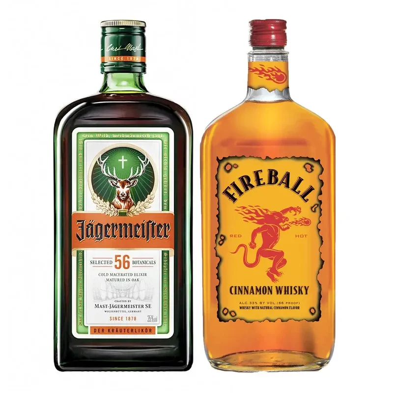 Pack Full Krrt: 1 Jagermeister + 1 Fireball Cinnamon 750ml