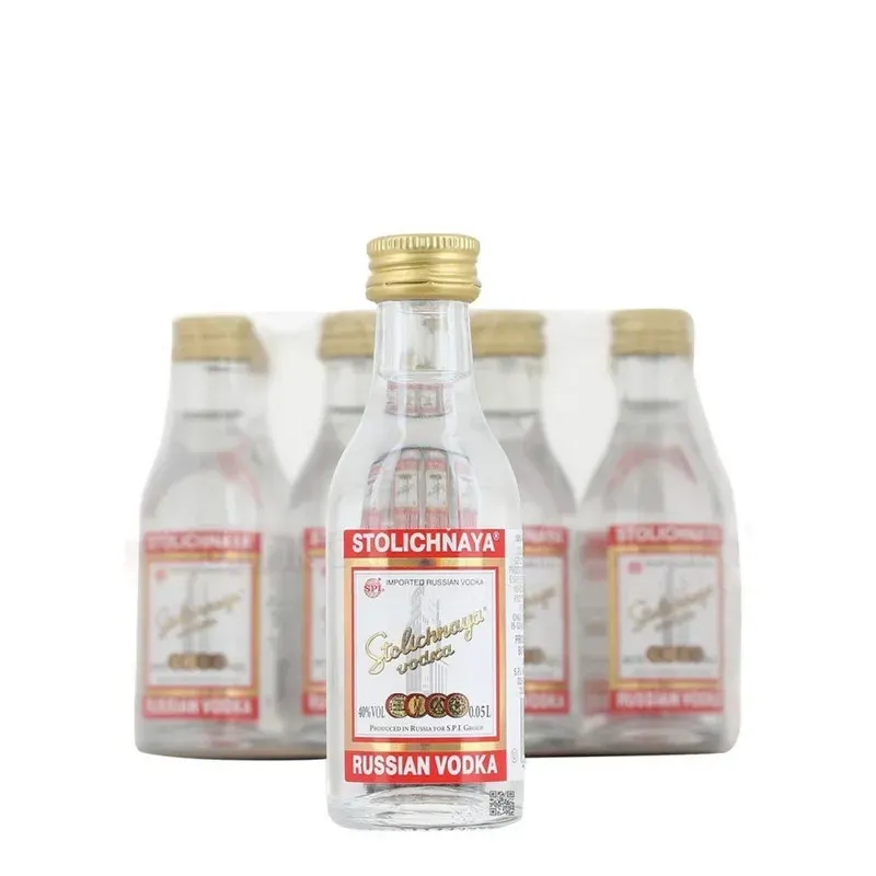 12 Miniaturas Vodka Stolichnaya Original 50ml.