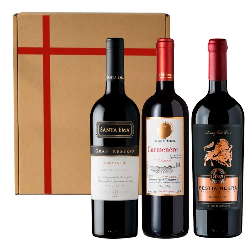 3 Vinos Trilogia en Carmenere
