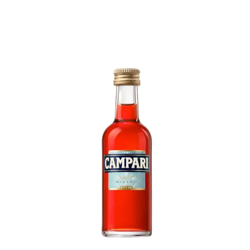 Miniatura Licor Campari Bitter vidrio
