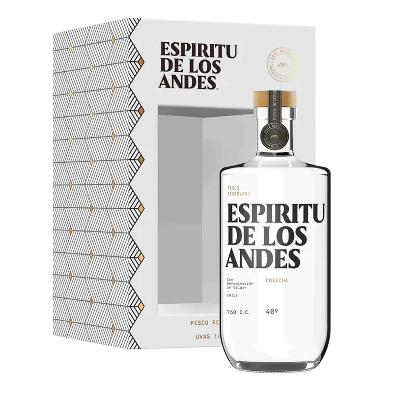 Pisco Espiritu de Los Andes Reservado. Pisco de Elqui