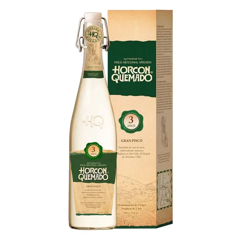 Pisco Horcon Quemado 3 años, Atacama