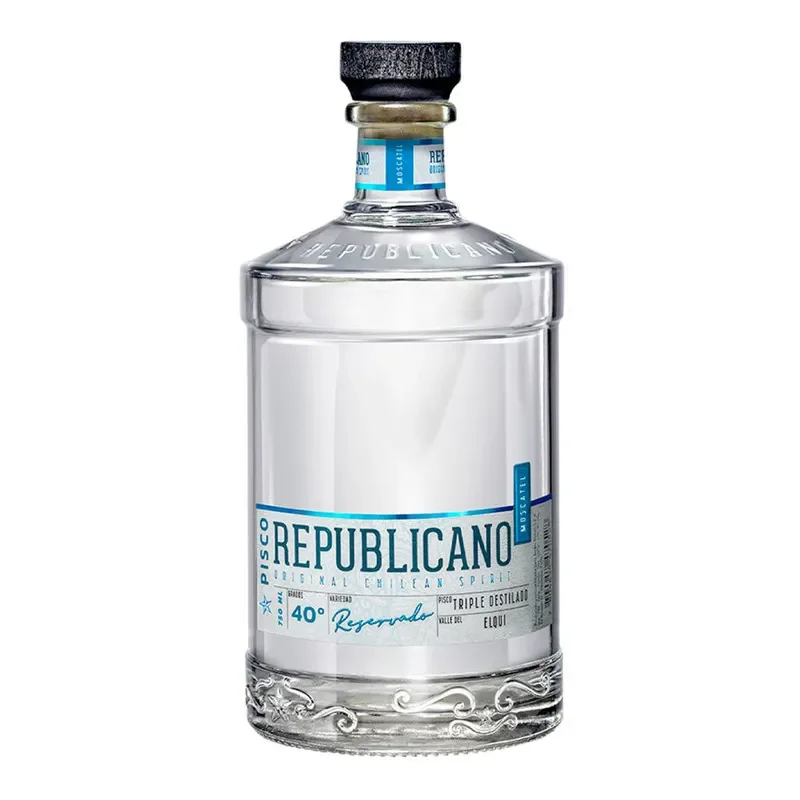Pisco Republicano Reservado Transparente, Elqui