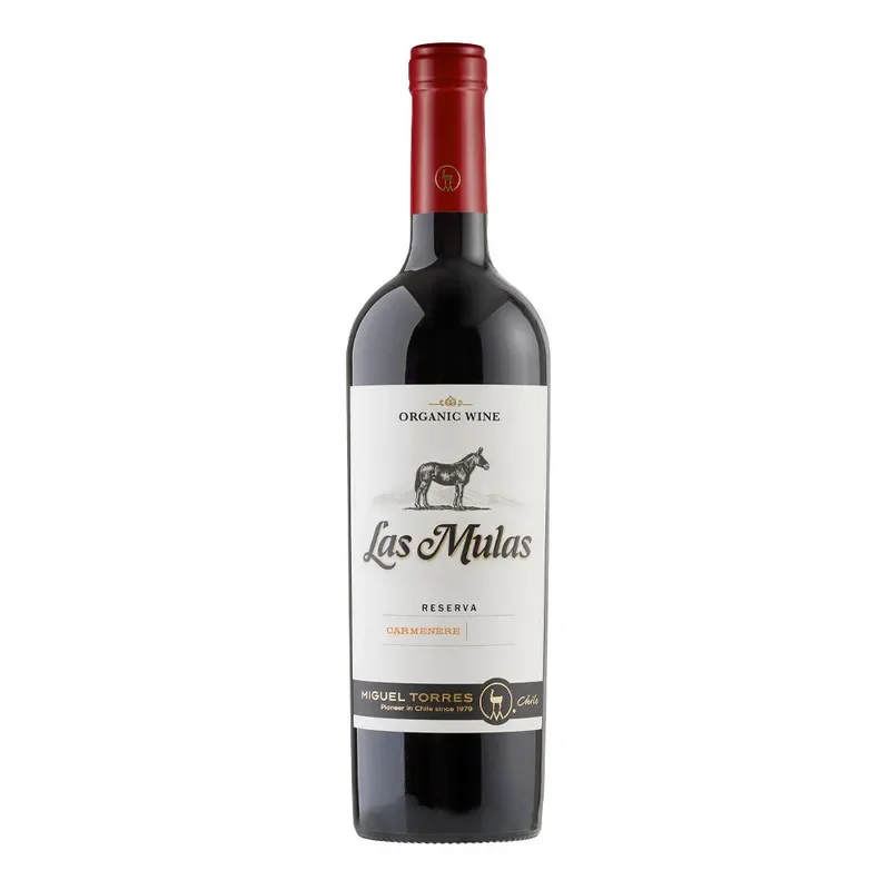 Vino Miguel Torres Las Mulas, Carmenere, Uvas Organicas