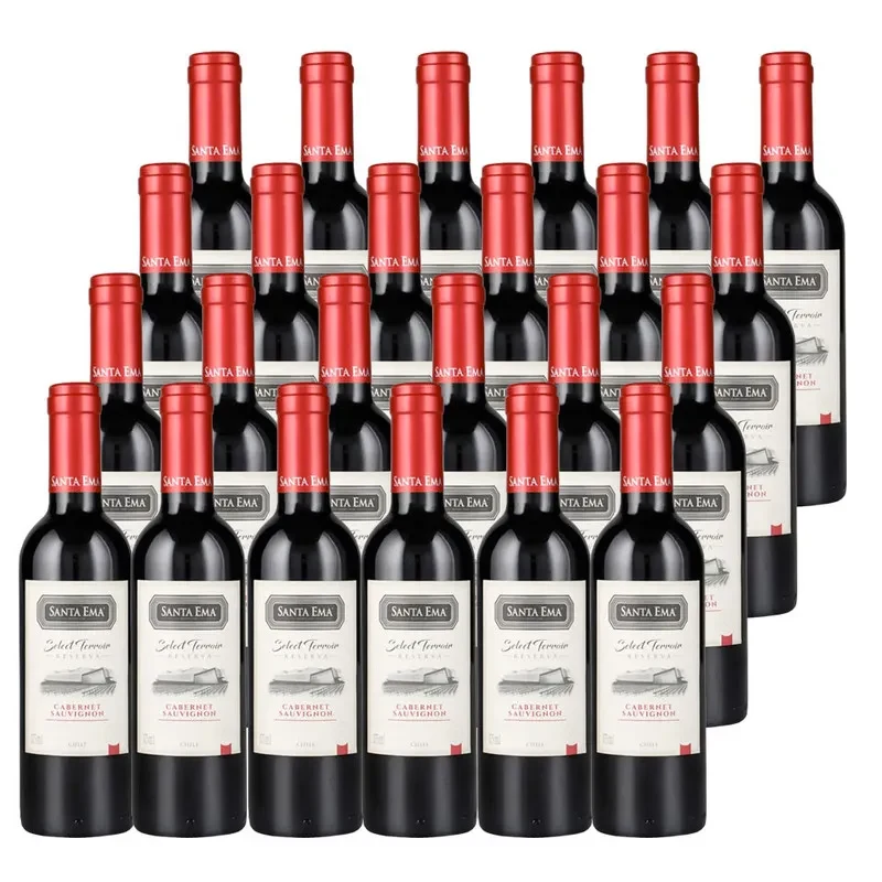 24 Vinos Santa Ema Select Terroir Cabernet Sauvignon 375ml.