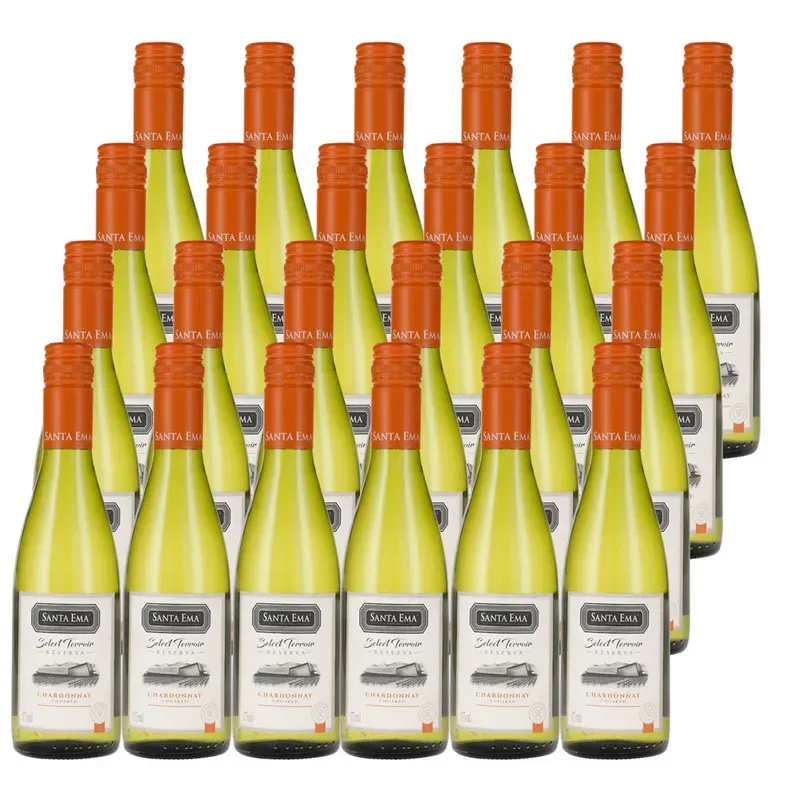 24 Vinos Santa Ema Select Terroir Chardonnay 375ml.
