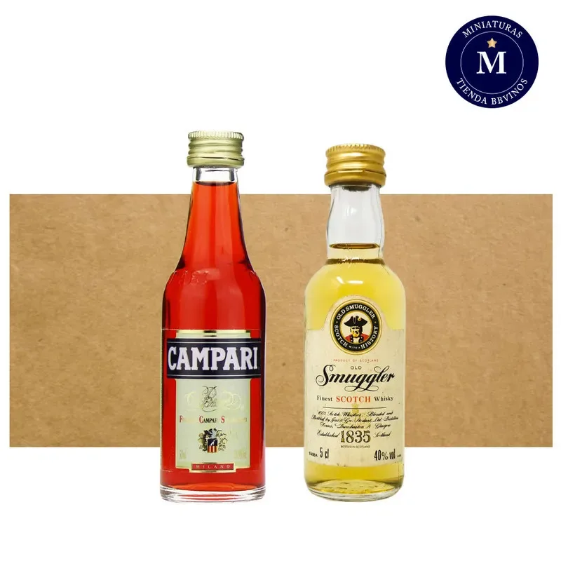 Mix Miniaturas Campari & Smuggler