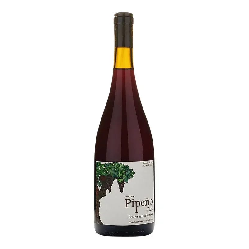 Vino Estacion Yumbel Pipeño Tinto Pais.