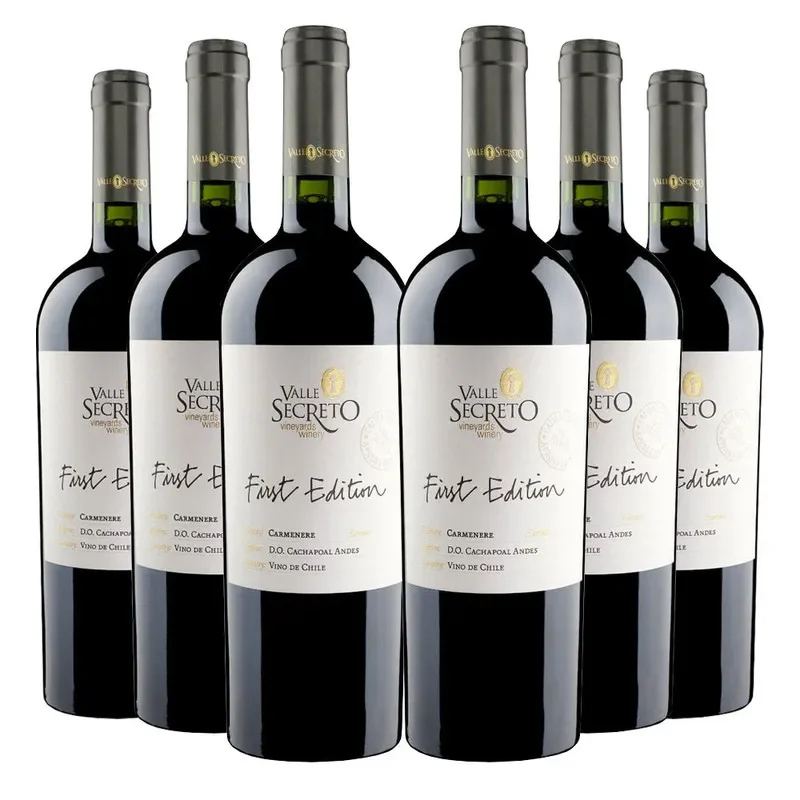 6 Vinos Valle Secreto First Edition Carmenere