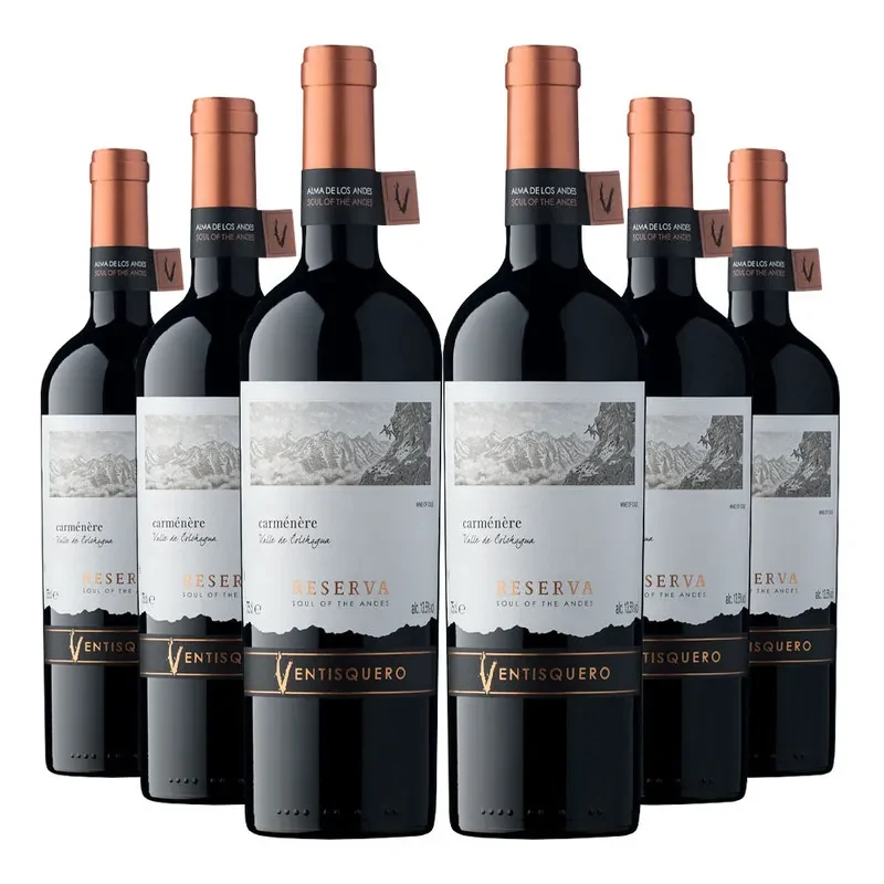 6 Vinos Ventisquero Reserva Carmenere