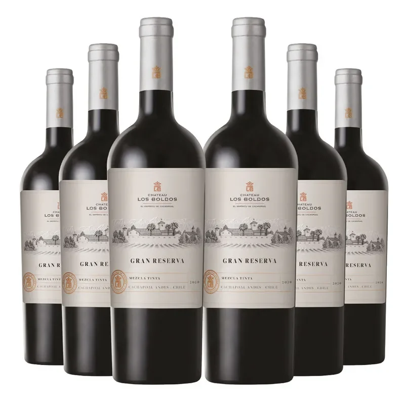 6 Vinos Los Boldos Gran Reserva Mezcla Tinta (CS/ SY/ TN)
