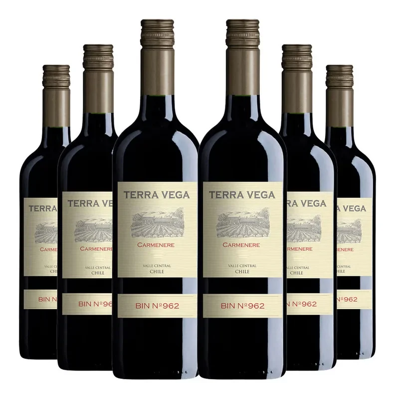 6 Vinos Terra Vega, Carmenere, Kosher
