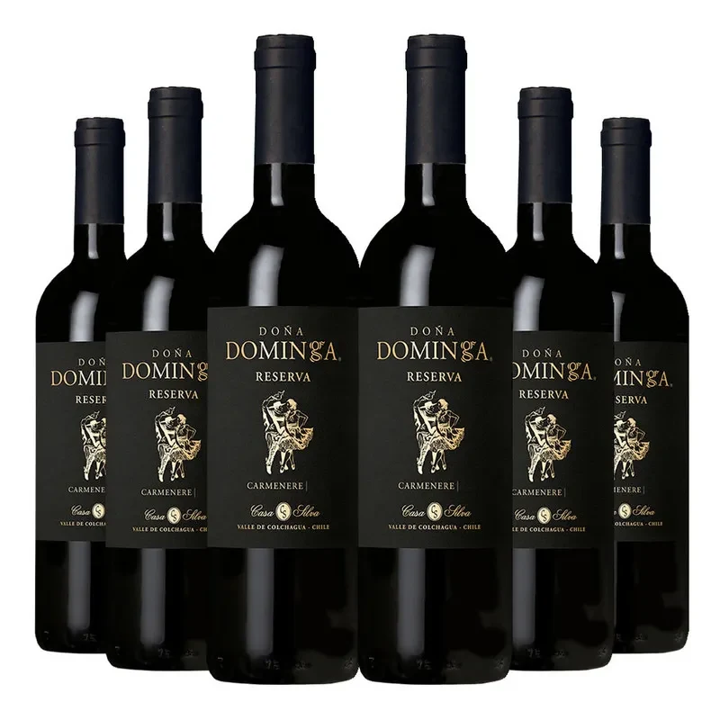 6 Vinos Doña Dominga Black Reserva Carmenere