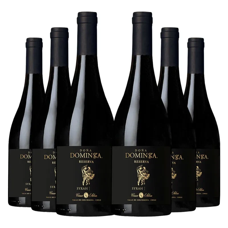 6 Vinos Doña Dominga Black Reserva Syrah