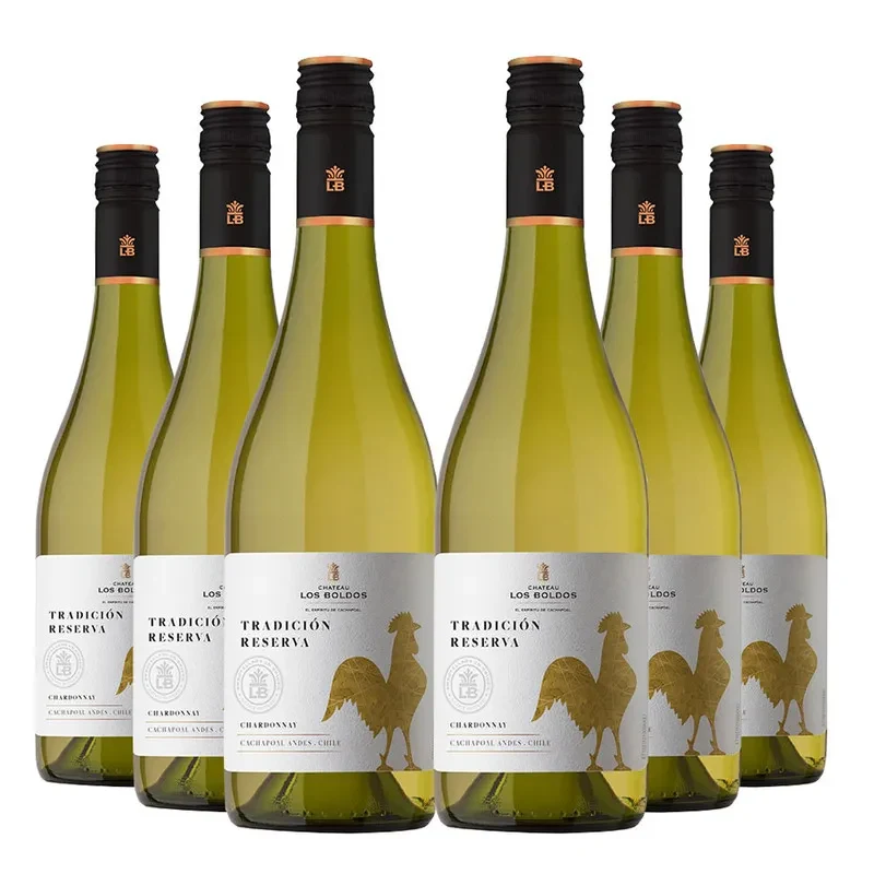 6 Vinos Los Boldos Tradicion Reserva Chardonnay