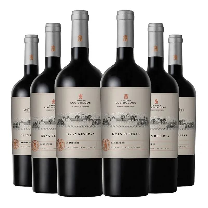 6 Vinos Los Boldos Gran Reserva Carmenere