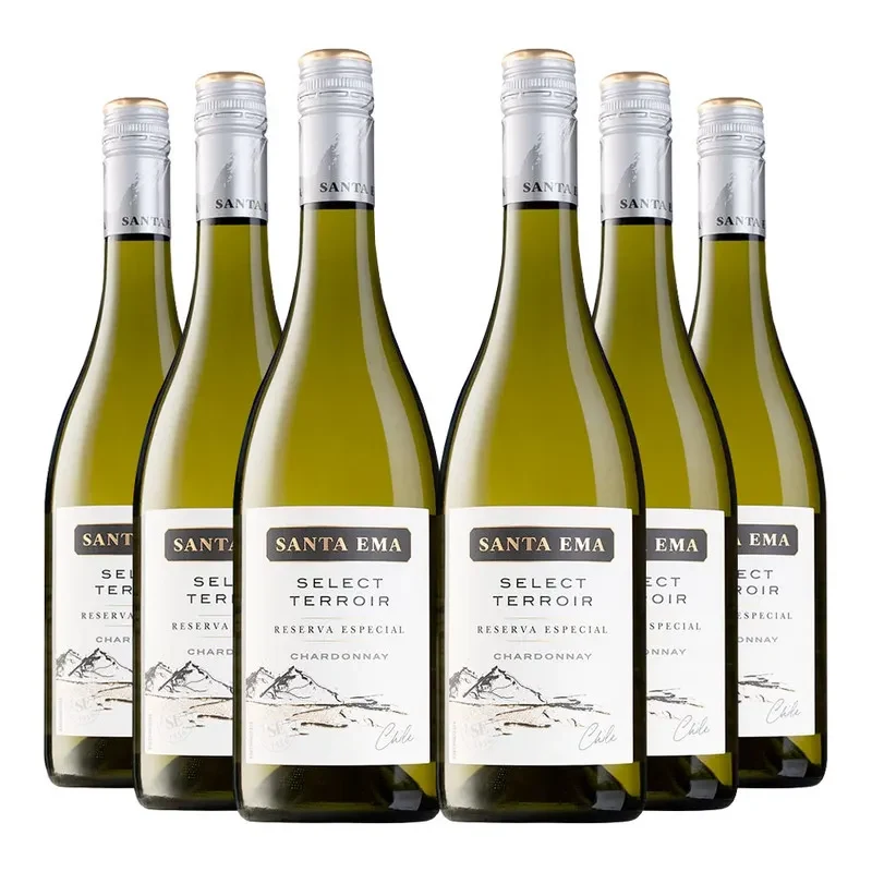 6 Vinos Santa Ema Select Terroir Rva Chardonnay