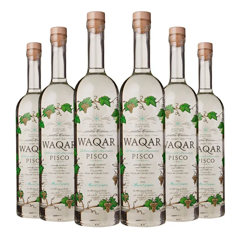 6 Piscos Waqar Artesanal Premium, Limari