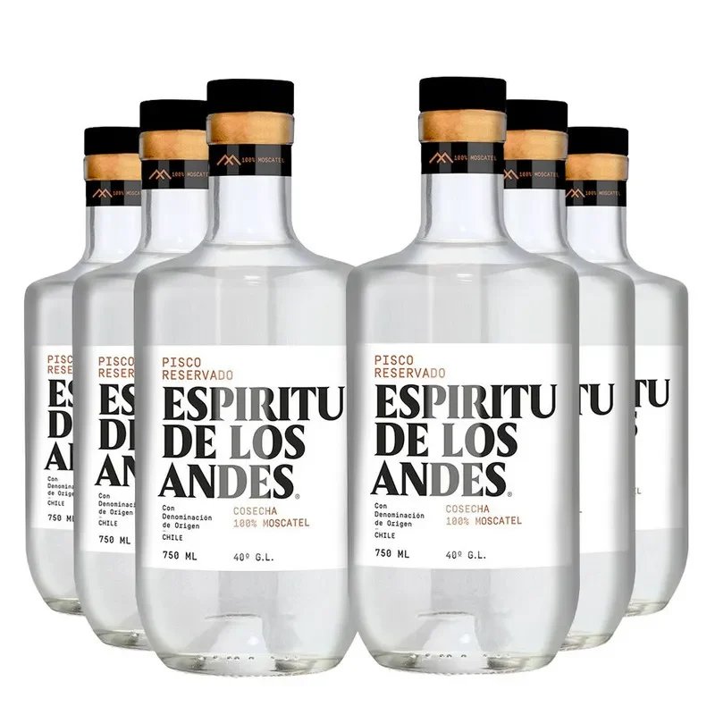 6 Piscos Espiritu de los Andes, Elqui