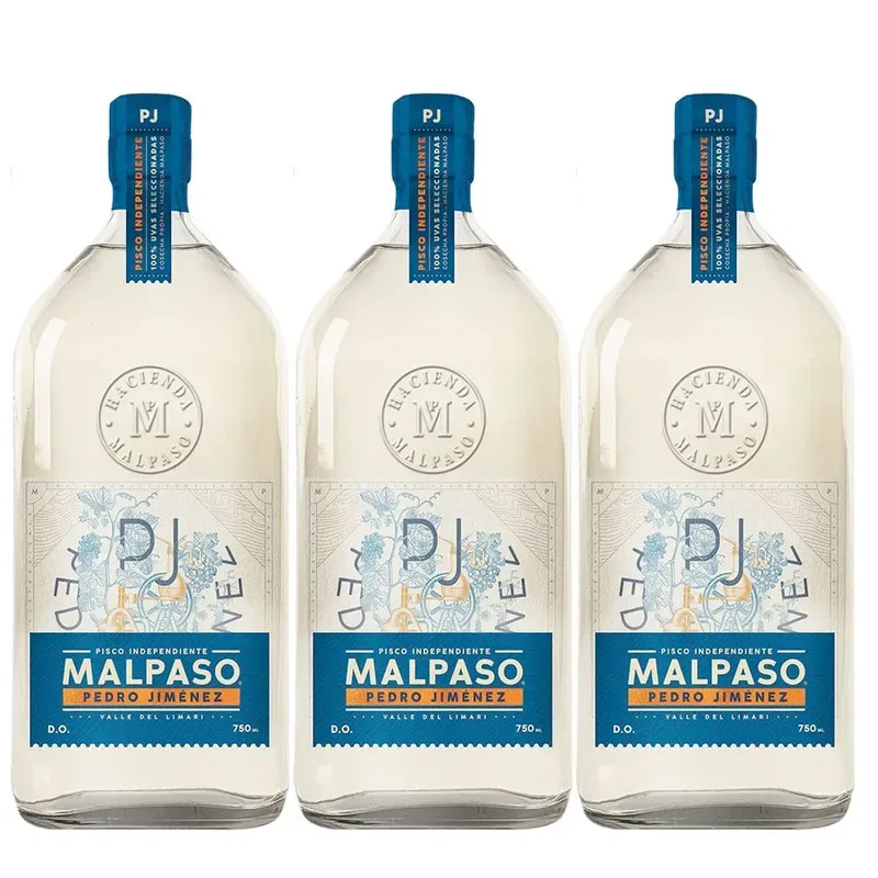 3 Piscos Mal Paso Pedro Jimenez, Limari