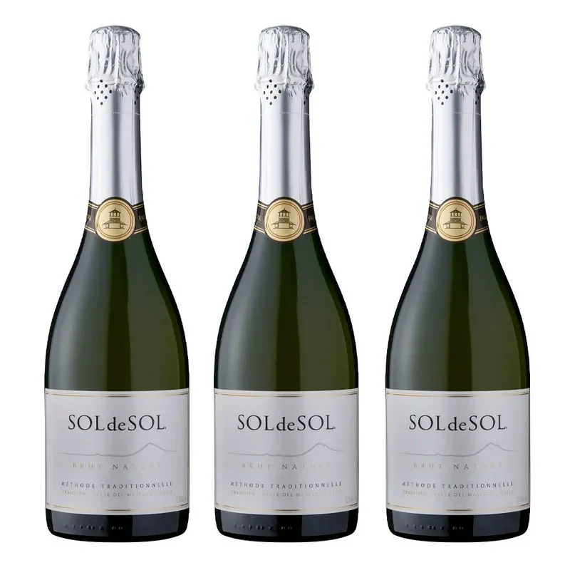 3 Espumantes Aquitania Sol de Sol Brut Nature