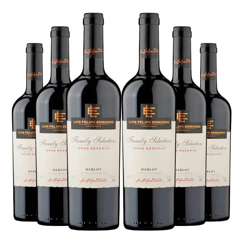 6 Vinos Luis Felipe Edwards Gran Rva. Merlot