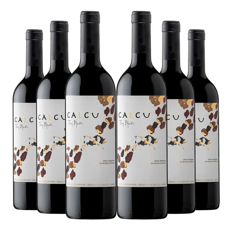 6 Vinos Calcu Tiny Blocks, Carmenere