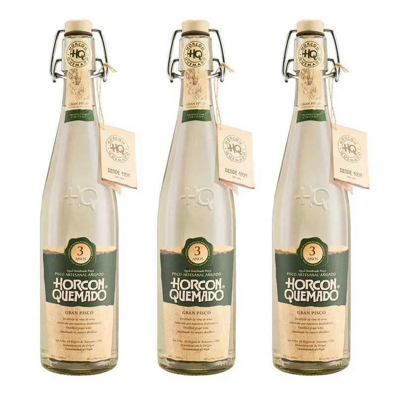 3 Pisco Horcon Quemado 3 años, Atacama