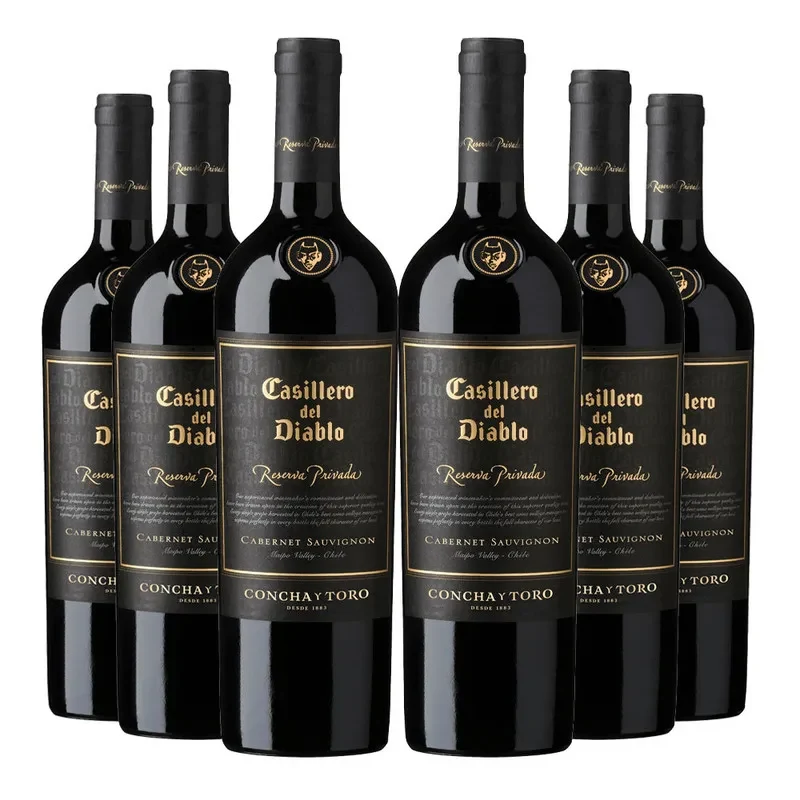6 Vinos Casillero del Diablo Reserva Privada C. Sauvignon