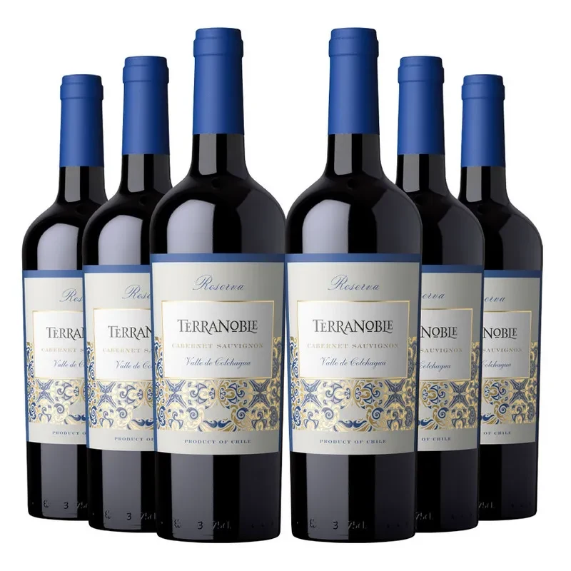 6 Vinos Terranoble Reserva Cabernet Sauvignon