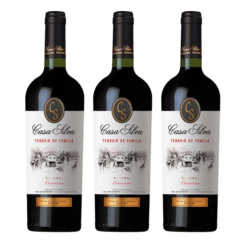 3 Vinos Casa Silva Terroir de Familia Reserva Carmenere