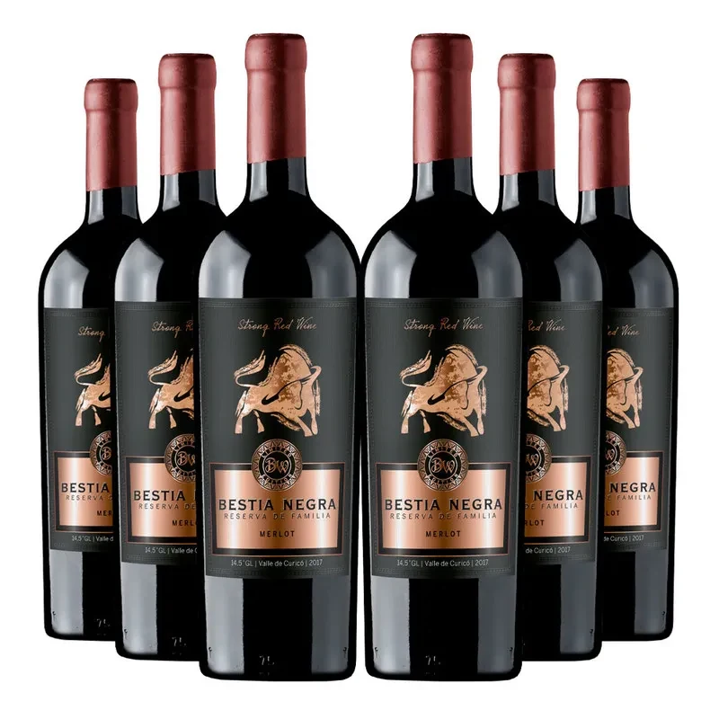 6 Vinos Bestia Negra Family Reserva Merlot