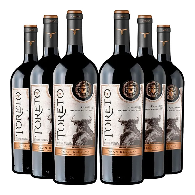6 Vinos Toreto Gran Reserva Carmenere