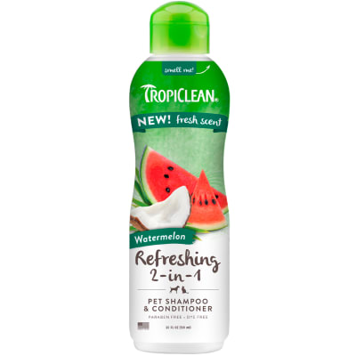 Tropiclean Shampoo y Acondicionador 2 en 1 Para Perro y Gato Watermelon 591 ml