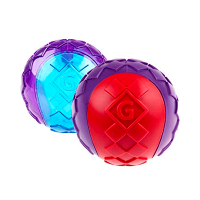 Juguete Squeaker Gigwi Ball 2 Piezas Colores