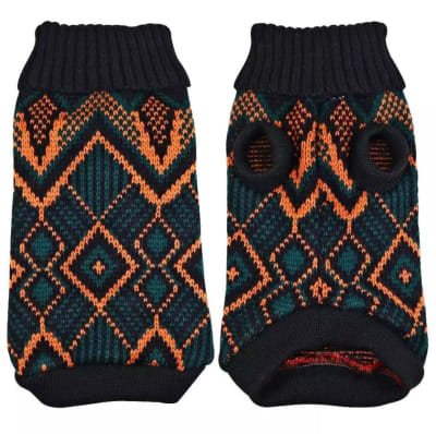 Sweater Negro con Rombos Wonder Dog XS