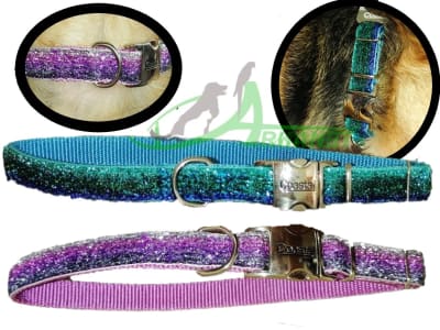 Coastal Sparkle Collar para perro Hebilla Metal