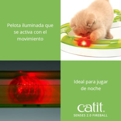 Catit Senses 2.0 Bola Luminosa Juguete para Gatos