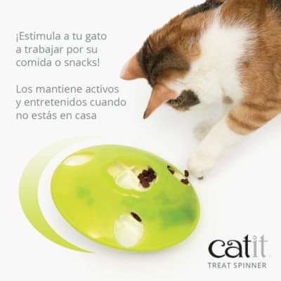 Catit Play Treat Spinner Juguete Para Gato Dispensador Snacks